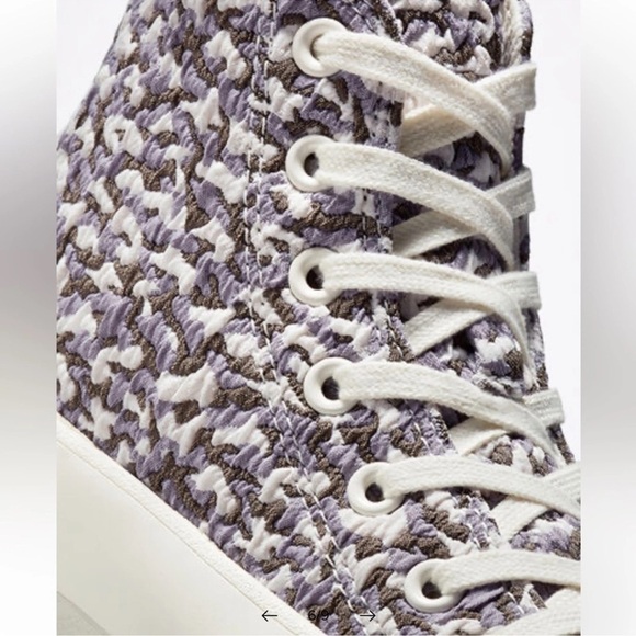 NWT CONVERSE Chuck Taylor All Star Lugged 2.0 Jacquard in Sand Dune Sz. 6 W / 4M - Picture 12 of 13